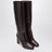 Bottes Sellier 85 en cuir imprimé bordeaux