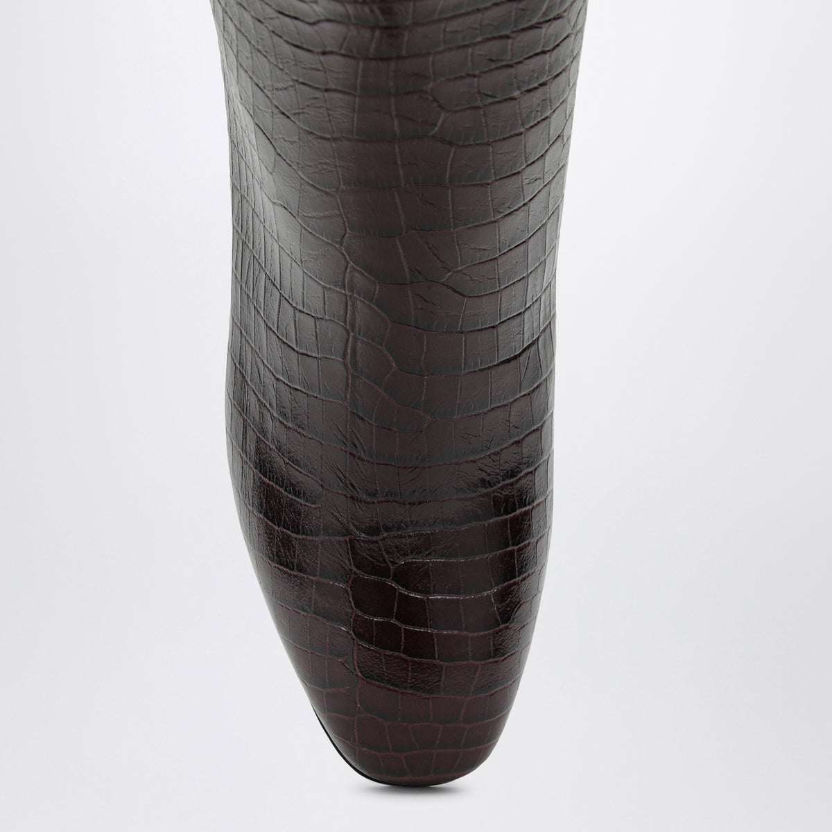 Sellier 85 burgundy printed leather boots