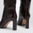 Sellier 85 burgundy printed leather boots
