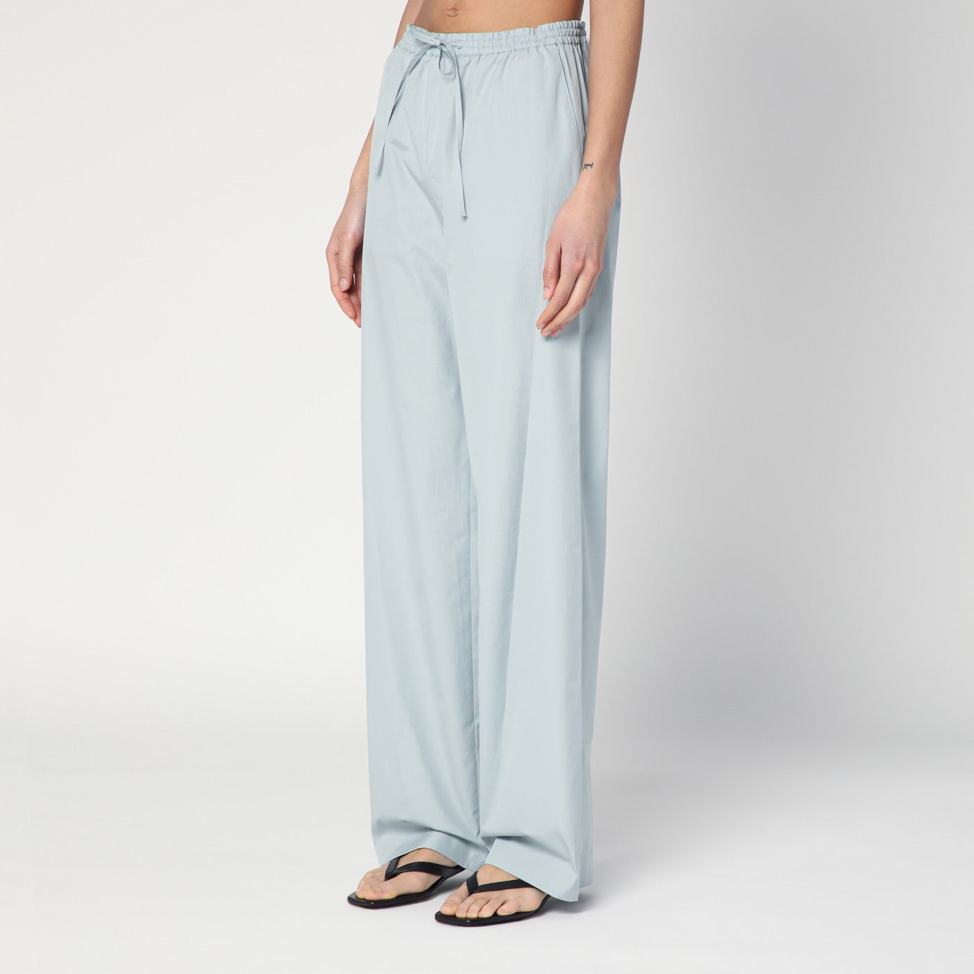 Pantalon bleu clair en coton