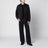 Schwarze Jacke aus Re-Nylon mit Reißverschluss
