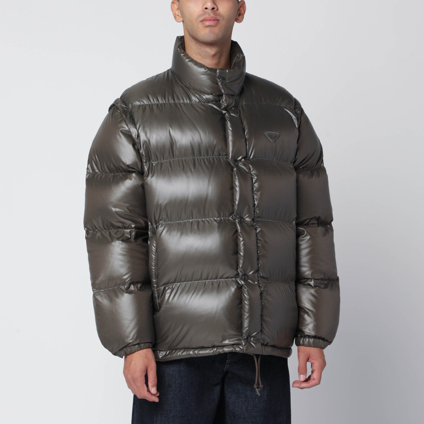 Camouflage Re-Nylon down jacket
