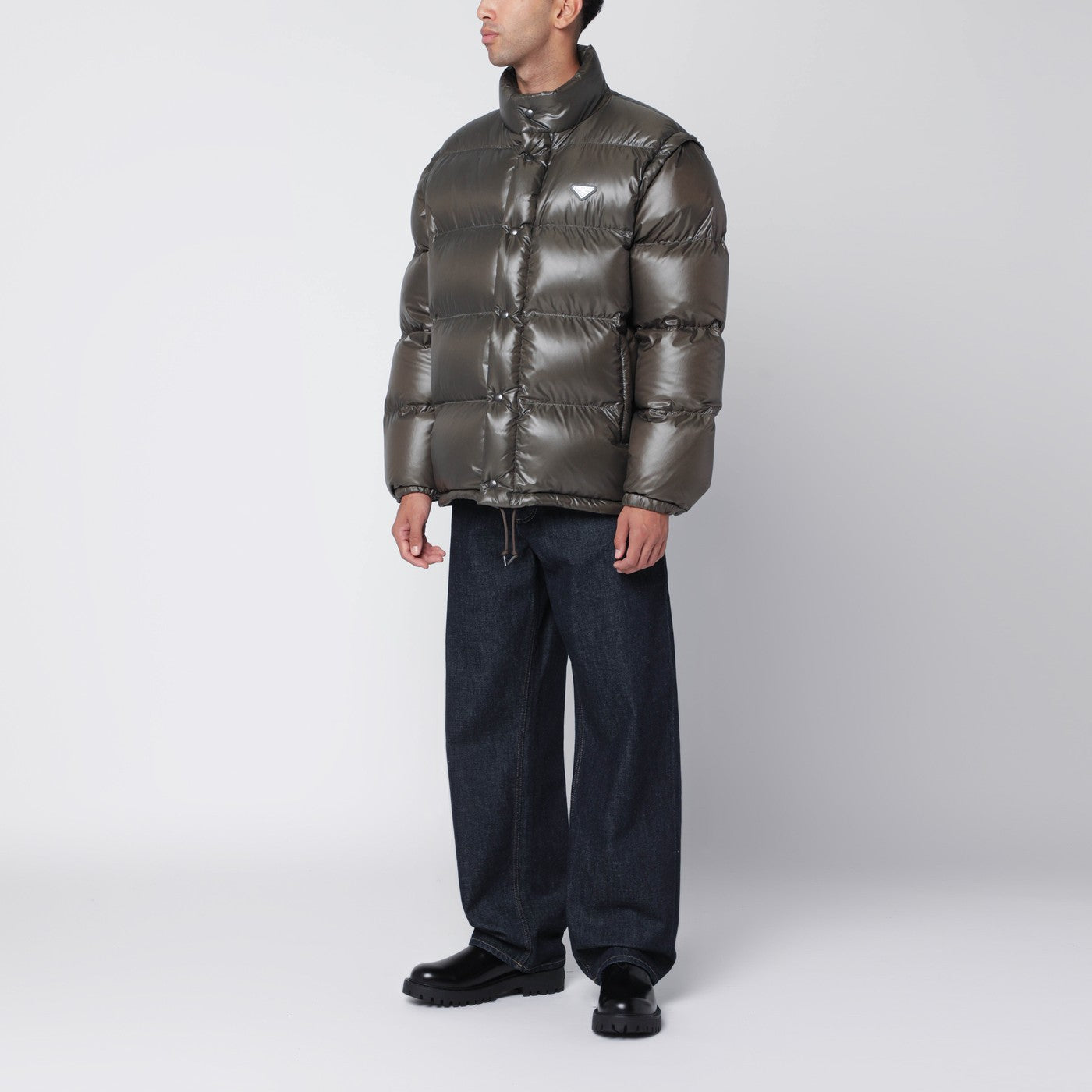 Camouflage Re-Nylon down jacket