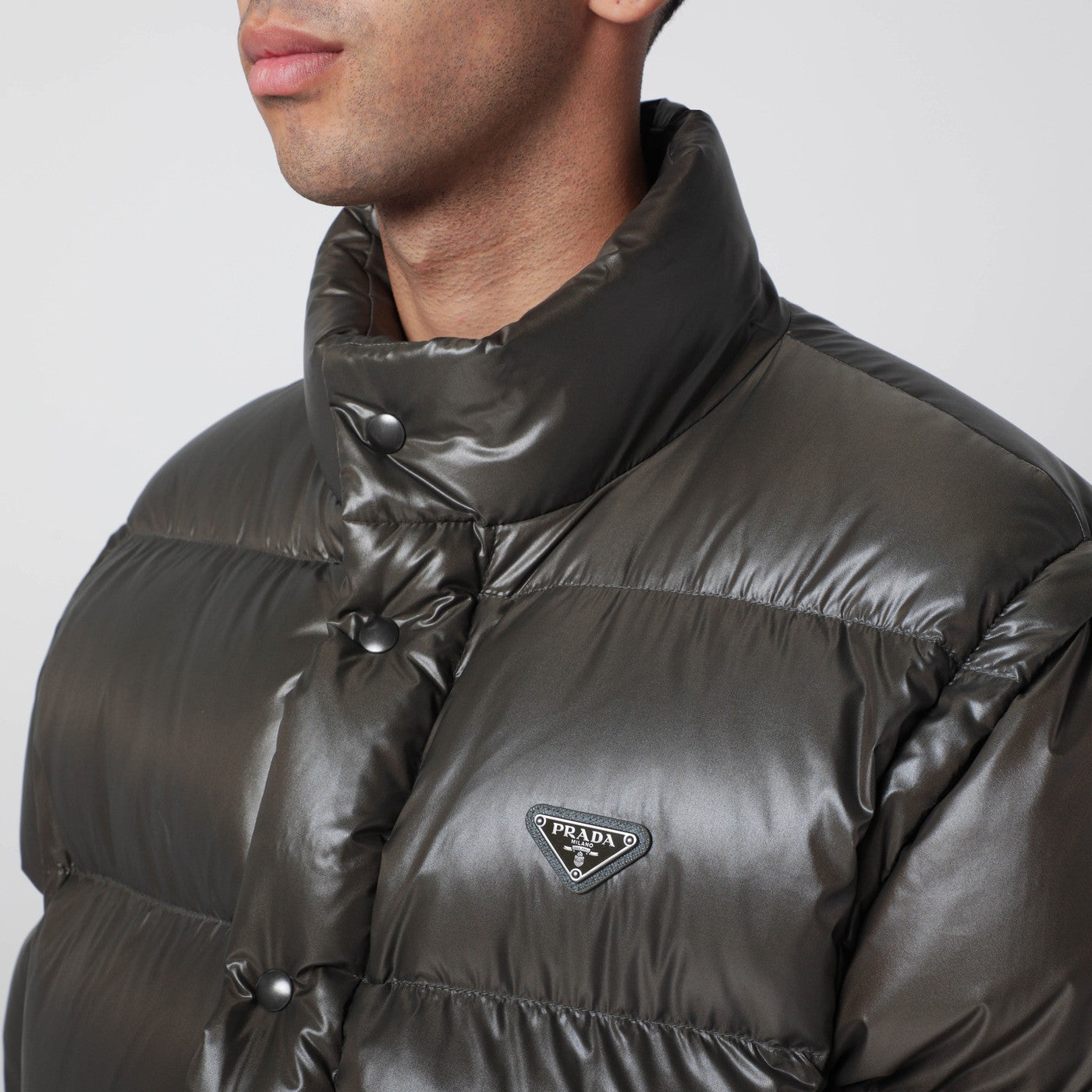 Camouflage Re-Nylon down jacket
