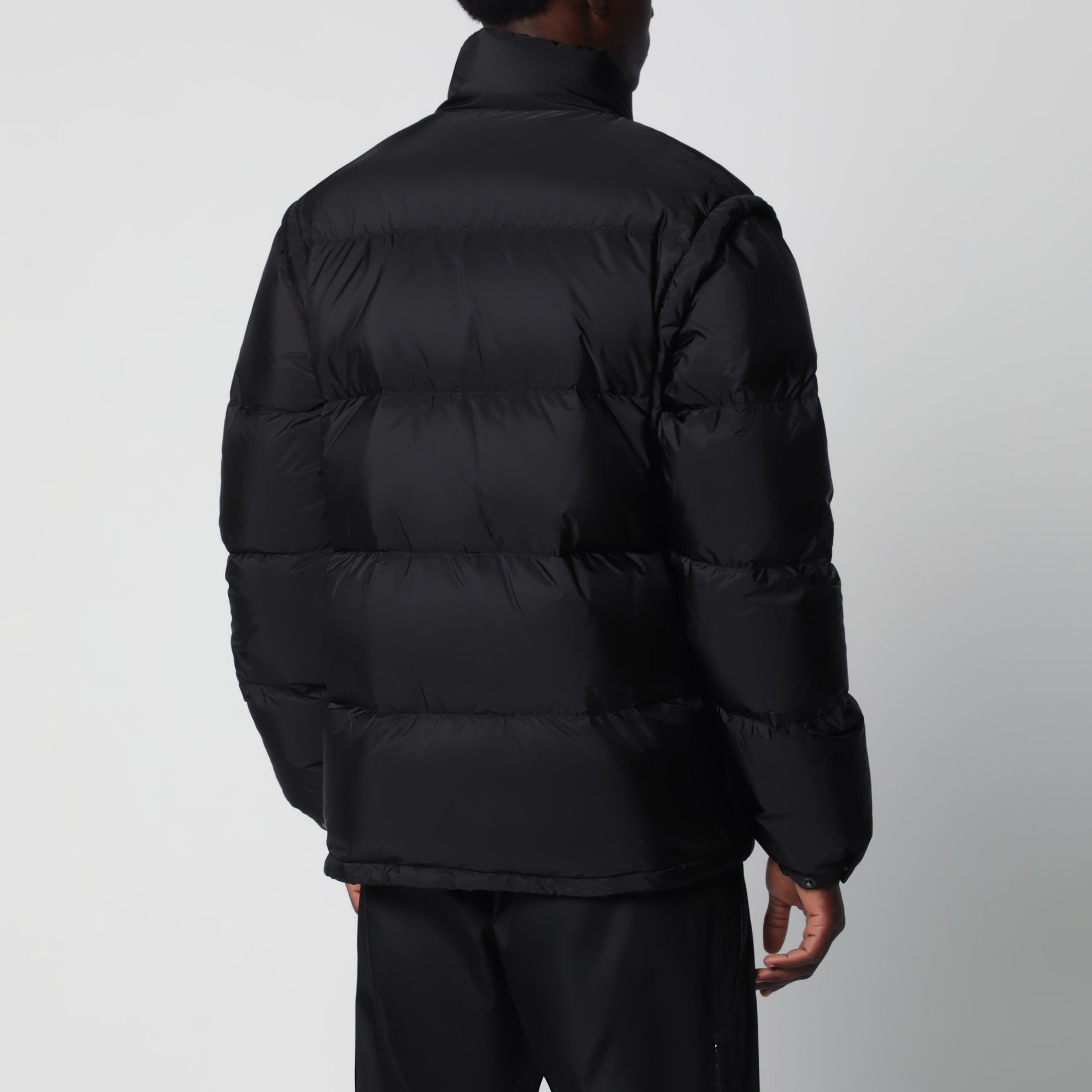 Black convertible Re-Nylon down jacket