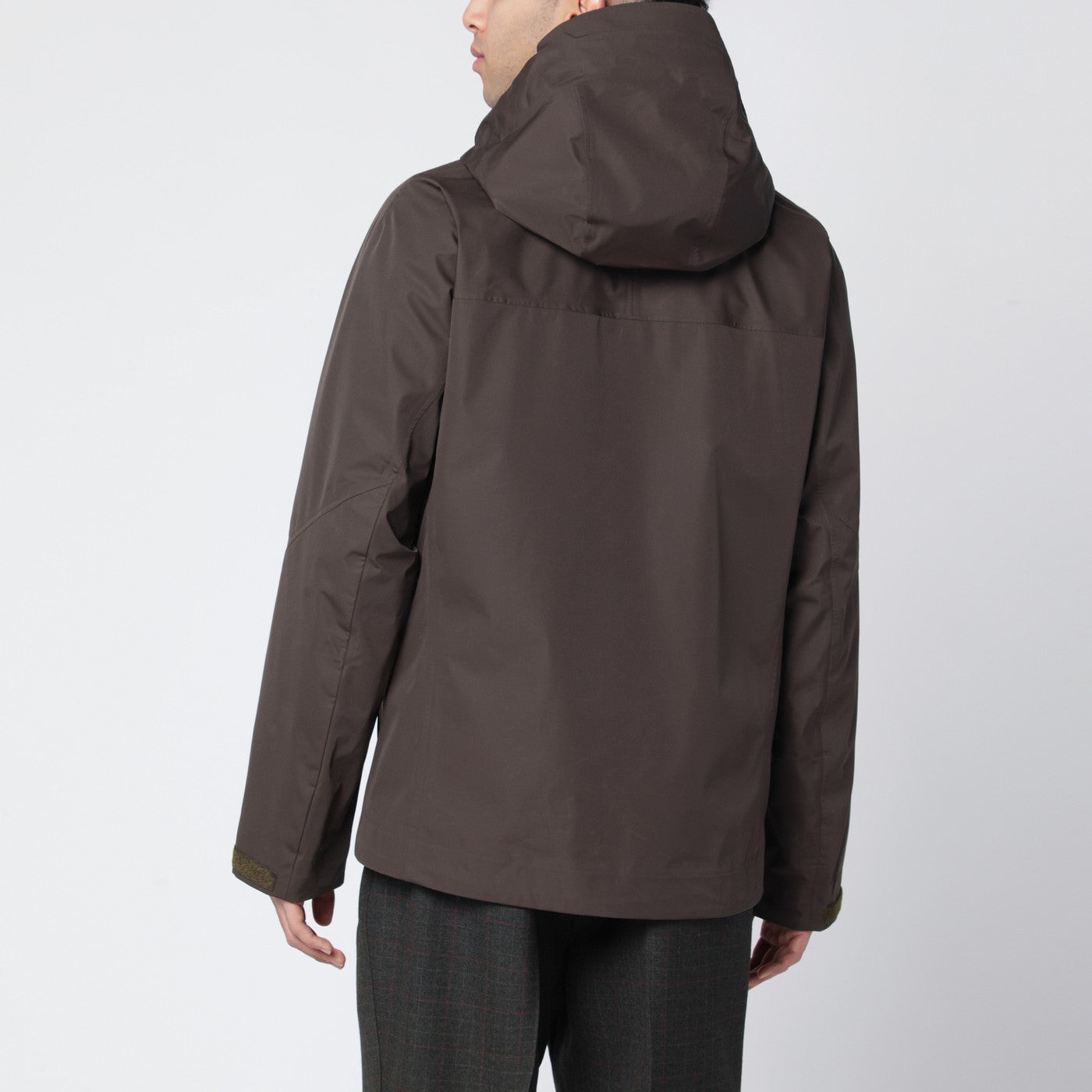 Camouflage green hooded jacket