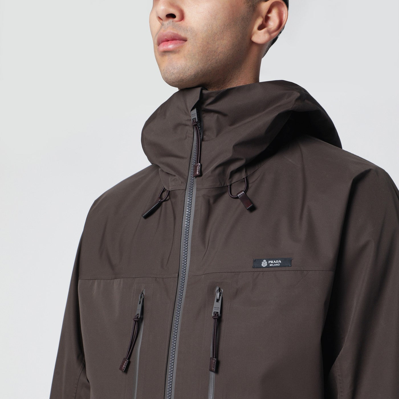 Camouflage green hooded jacket