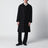 Black cotton overcoat