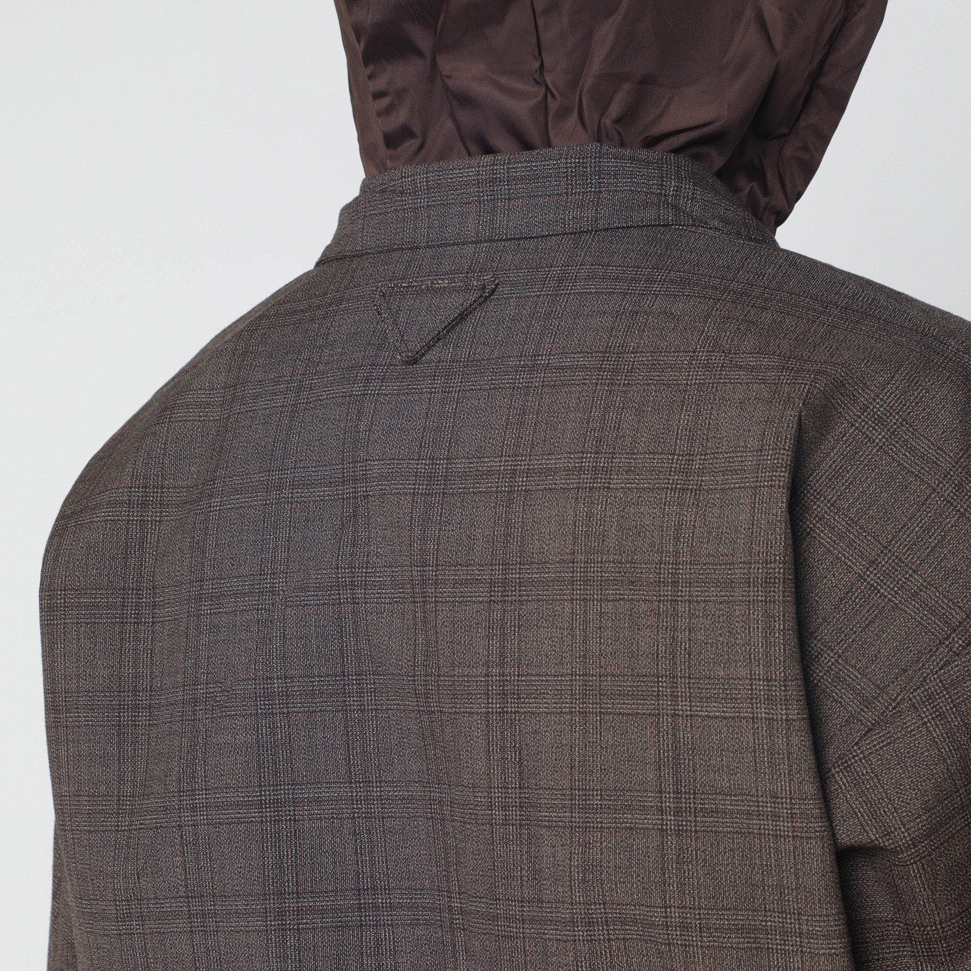 Tabakfarbene Wolljacke