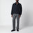 Blauer Blouson aus Woll- und Mohairmischgewebe