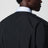 Black double-breasted cotton-blend trench coat