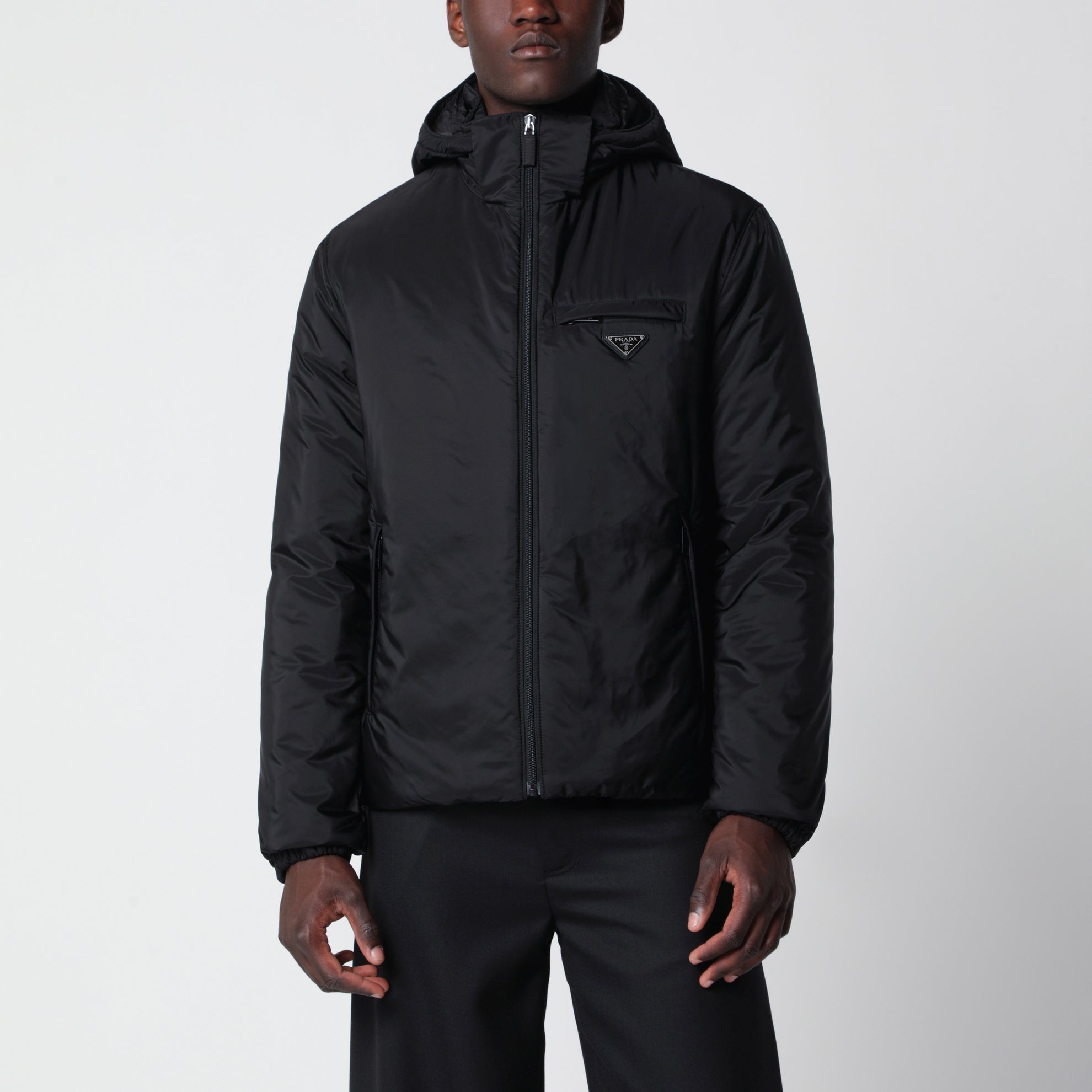 Black Re-Nylon down jacket