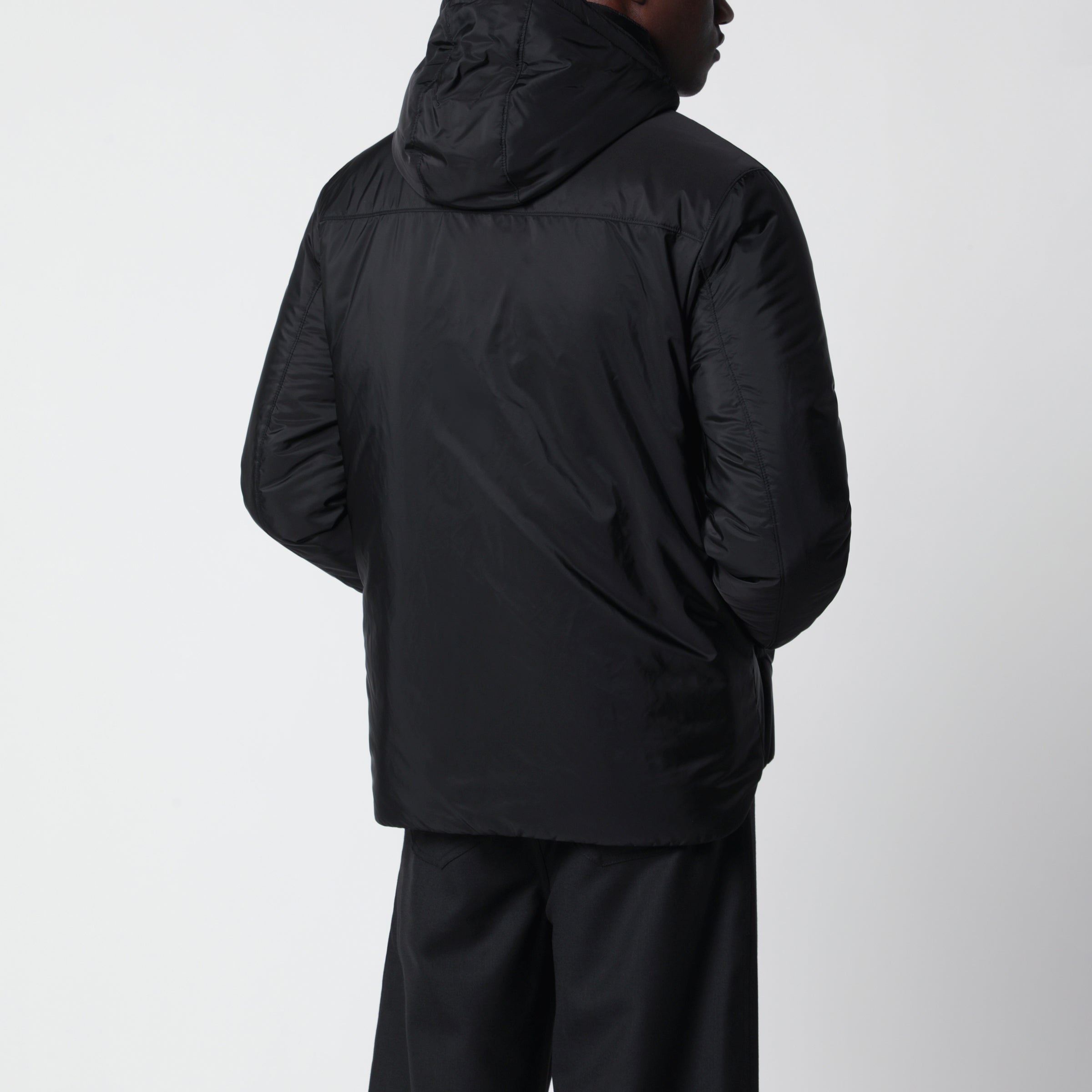 Prada Black Re-Nylon down jacket | TheDoubleF