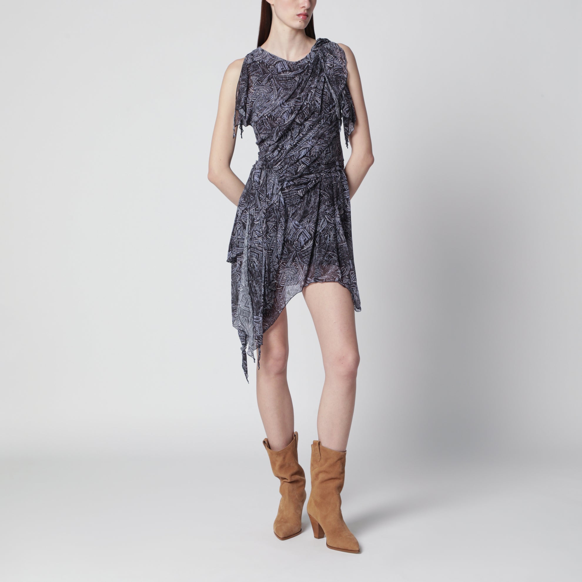 Faded Night silk shorts