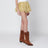 Short Puria en dentelle ocre avec volants