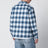 Blue gradient check shirt