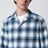 Blue gradient check shirt