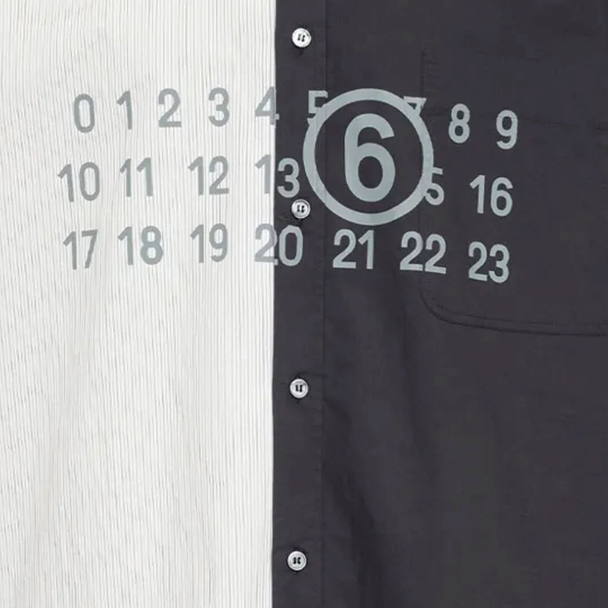 Camicia bicolore a maniche lunghe