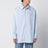 Chemise bleu clair en popeline de coton