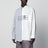 White/grey cotton poplin shirt