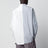 White/grey cotton poplin shirt