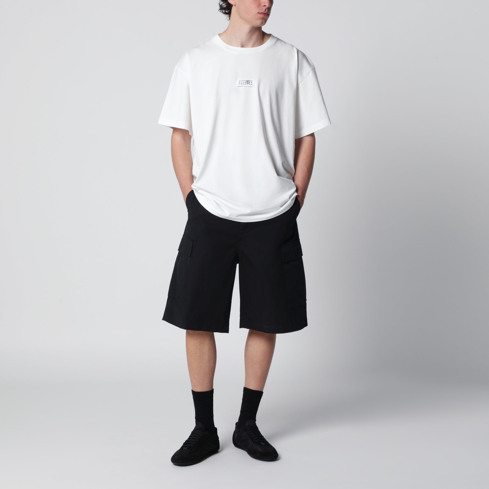 White cotton T-shirt with Numeric logo