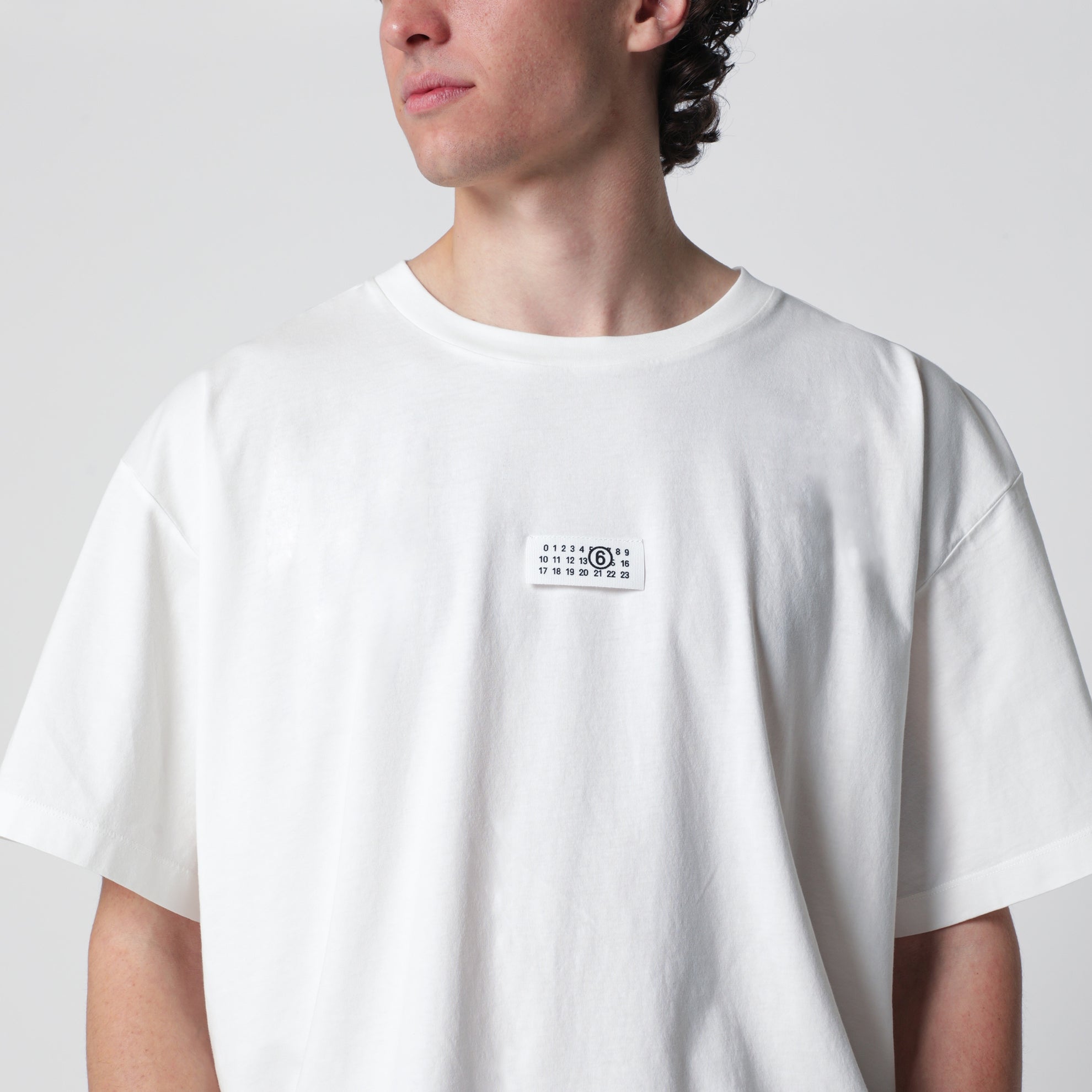 White cotton T-shirt with Numeric logo