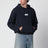 Sweat à capuche en coton bleu marine