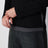 Maglione girocollo con pannello sfalsato nero/grigio