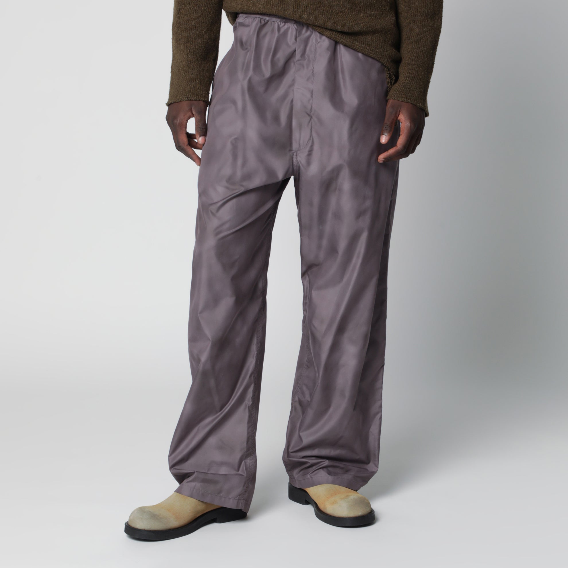 Pantalon marron en tissu technique