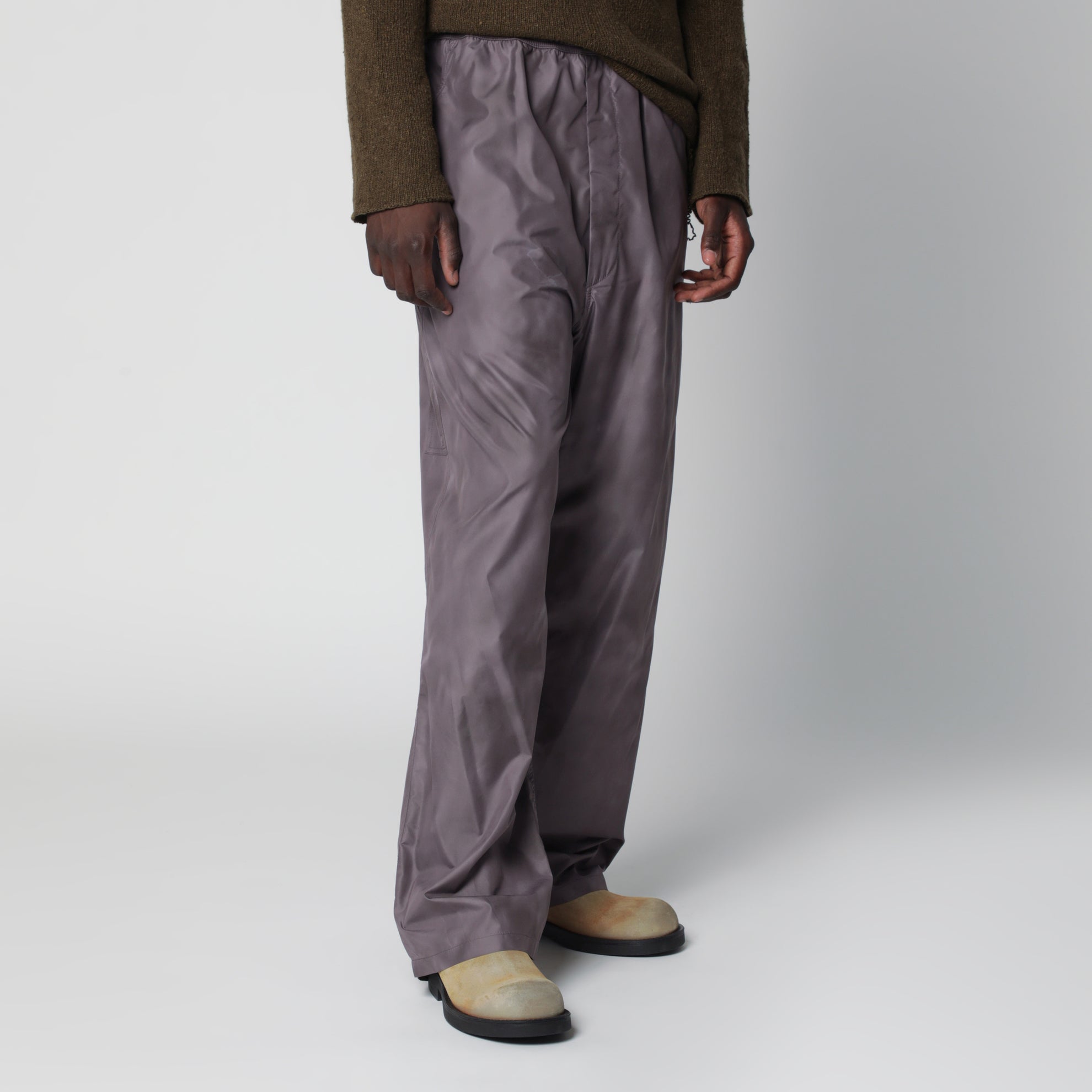 Pantalon marron en tissu technique