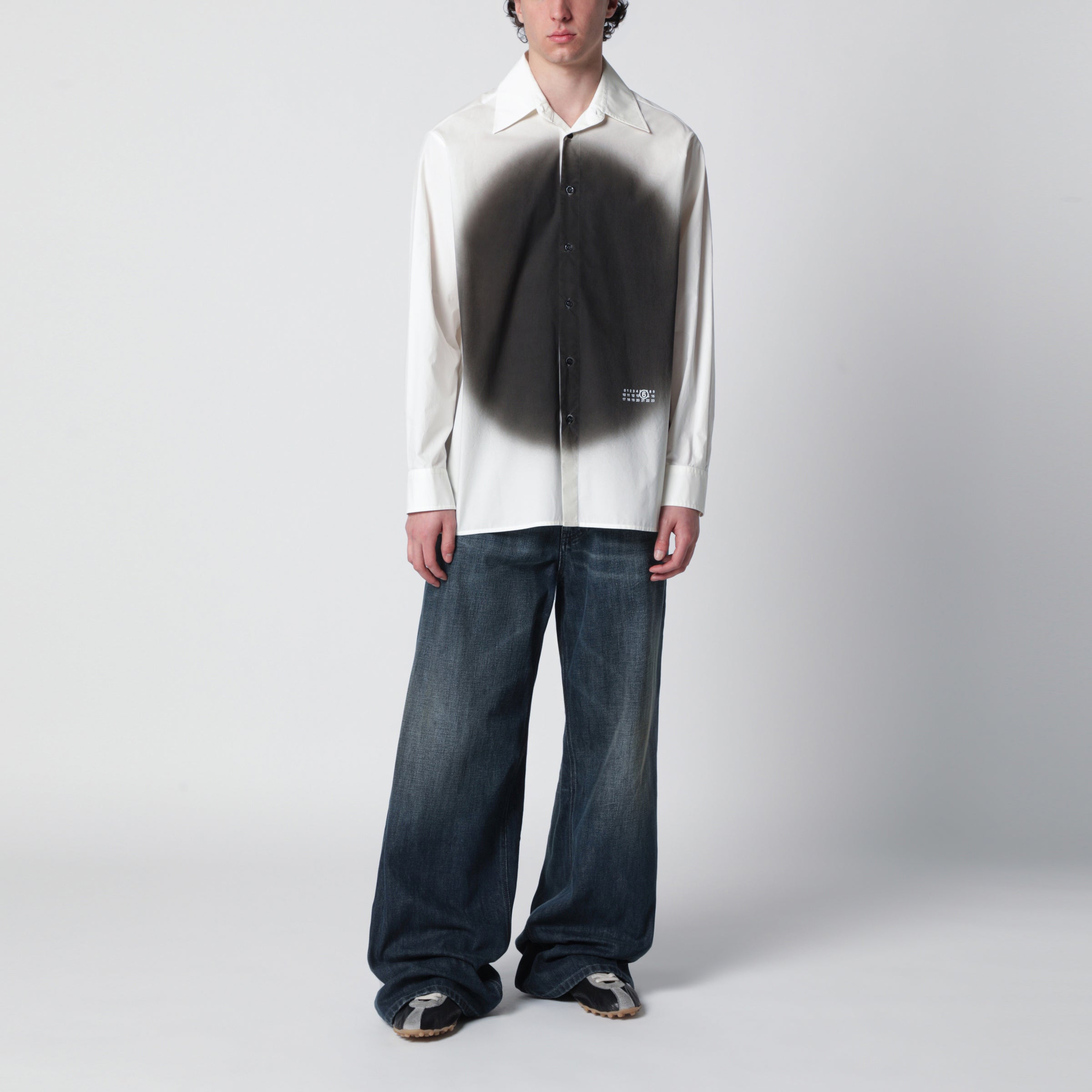 MM6 Maison Margiela Wide blue washed denim jeans | TheDoubleF