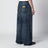 Jeans ampio blu in denim slavato
