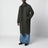 Alexander long green wool coat