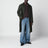 Alexander long green wool coat