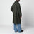 Alexander long green wool coat