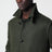 Alexander long green wool coat