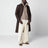 Alexander chocolate wool long coat