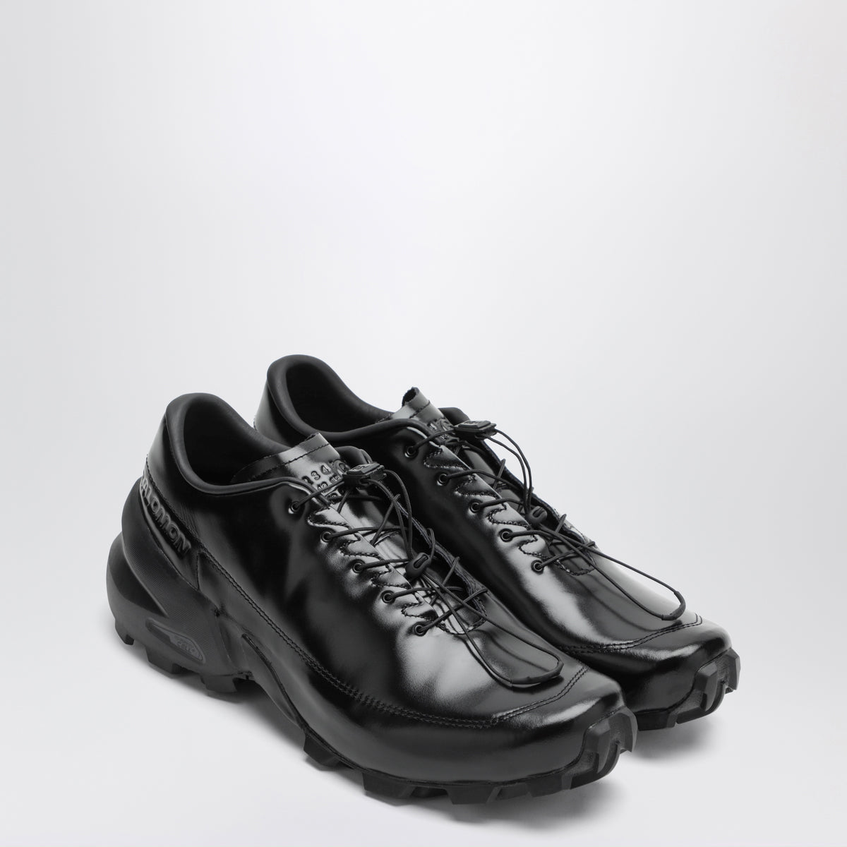 Sneakers Crossderby nere in pelle