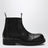 Stivali Chelsea Biker in pelle neri