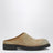 Mules Biker in suede lavato beige