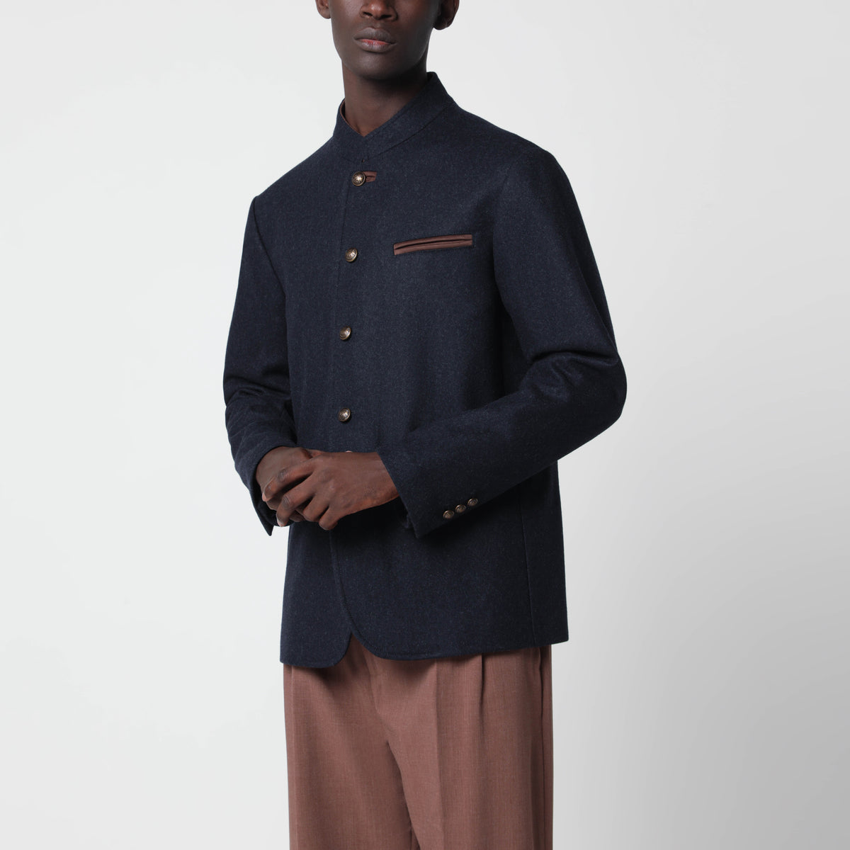 Otto blaue Jacke aus Schurwolle