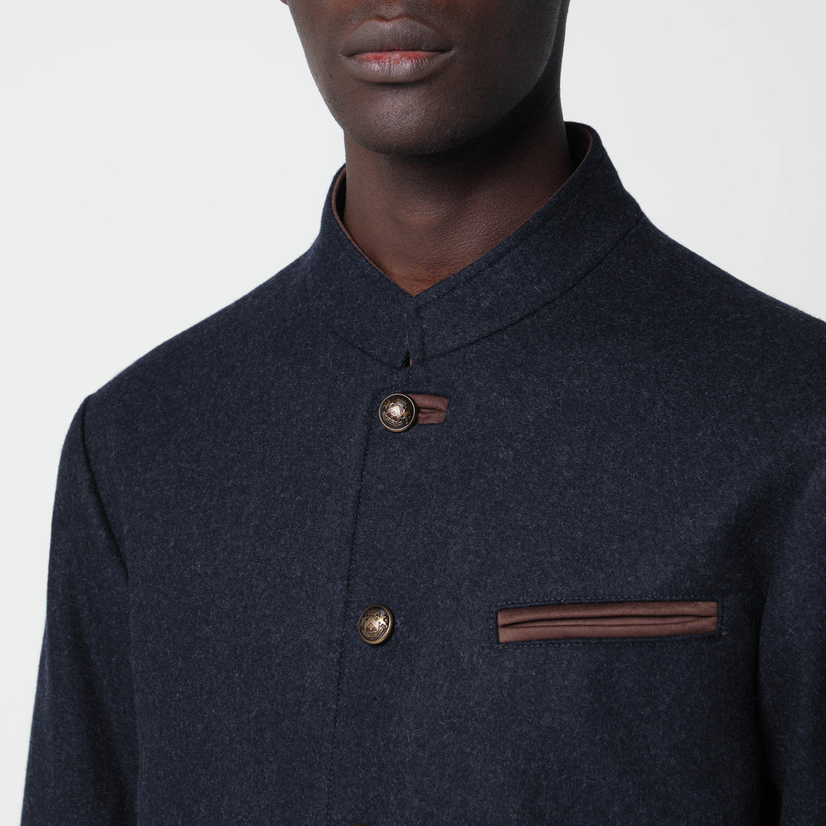 Otto blaue Jacke aus Schurwolle