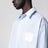 Camicia a righe in cotone bianca/azzurra