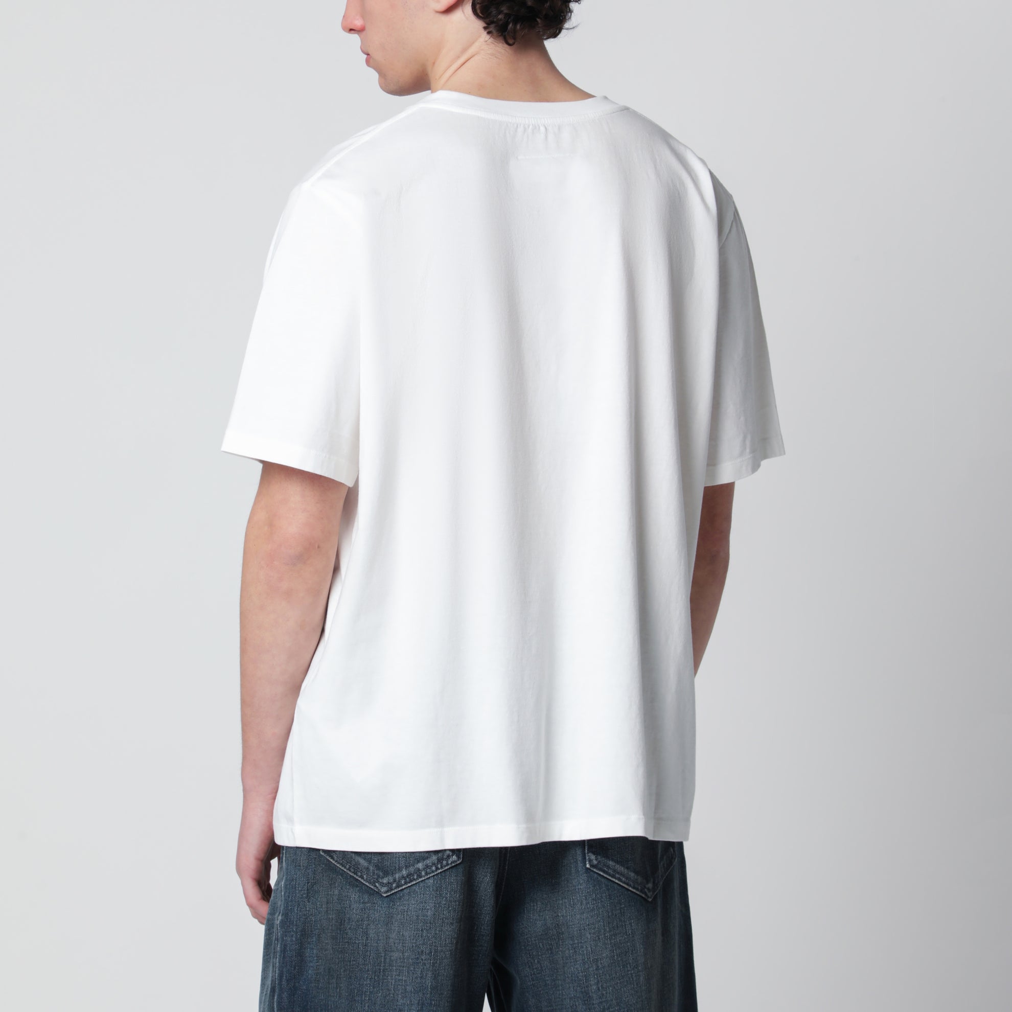 Weißes T-Shirt mit Logoprint