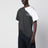 T-shirt bicolore en coton avec empiècements asymétriques