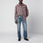 Blue straight-leg denim jeans