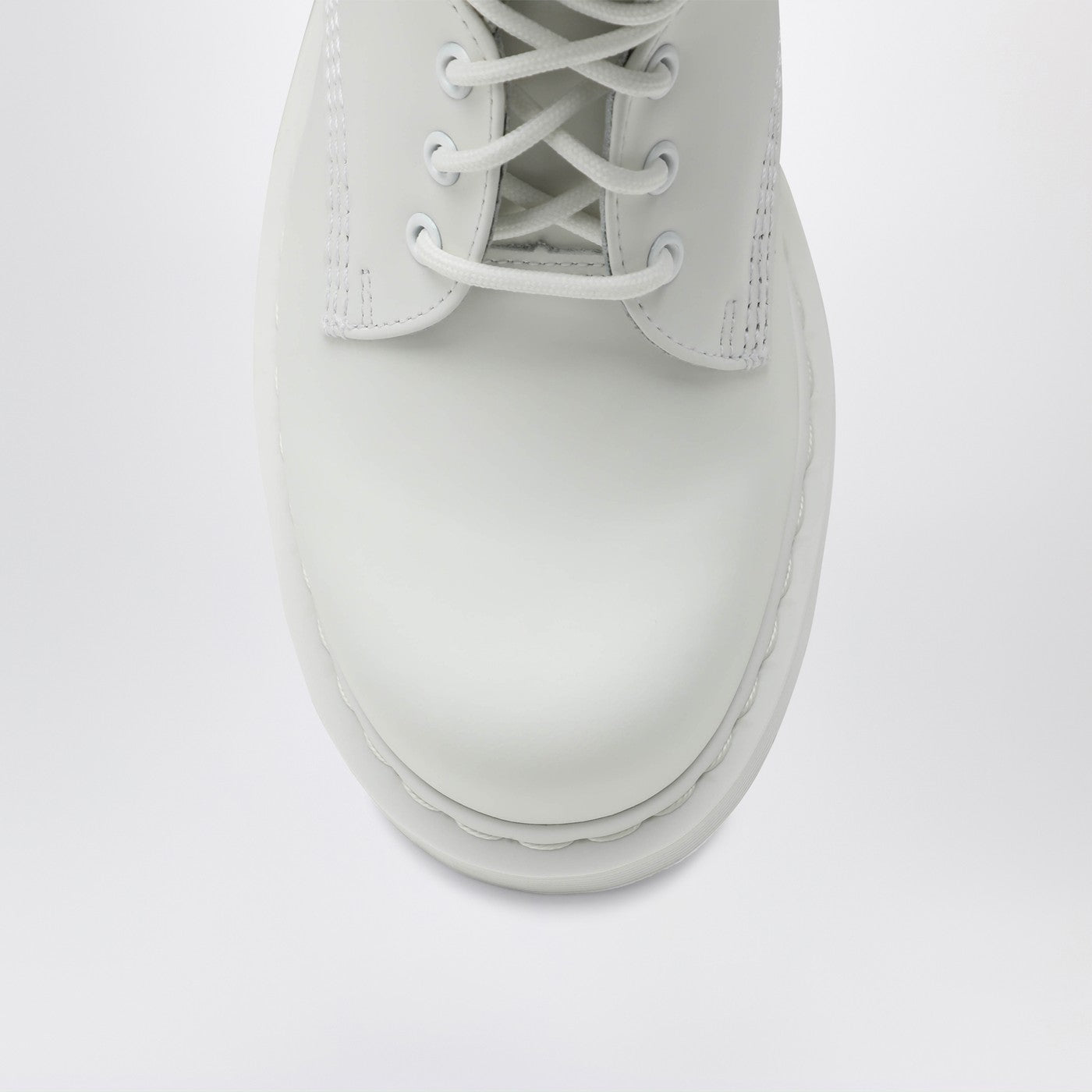 Stivale stringato bianco MM6 X Dr. Martens