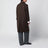 Manteau marron en laine