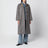 Cappotto reversibile blu/marrone in lana